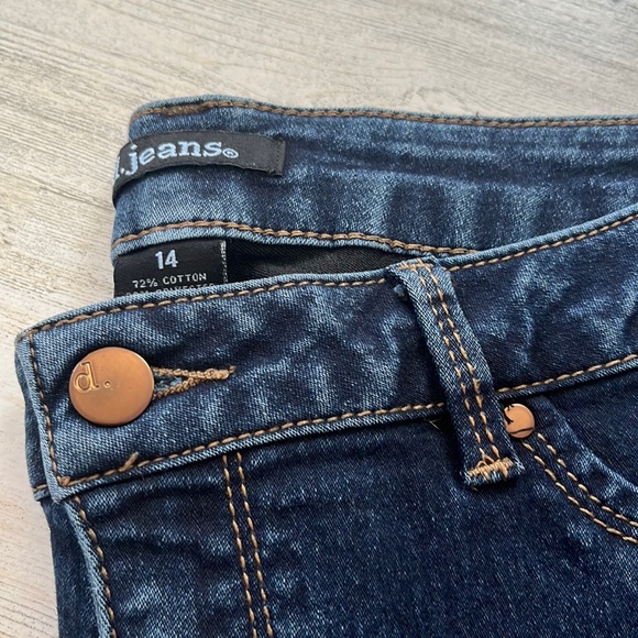 Mid-Rise Skinny Jeans Stretch Dark Wash - Picture 3 of 6